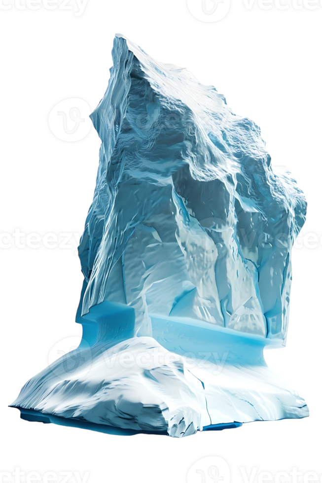 iceberg isolated against a transparent background png