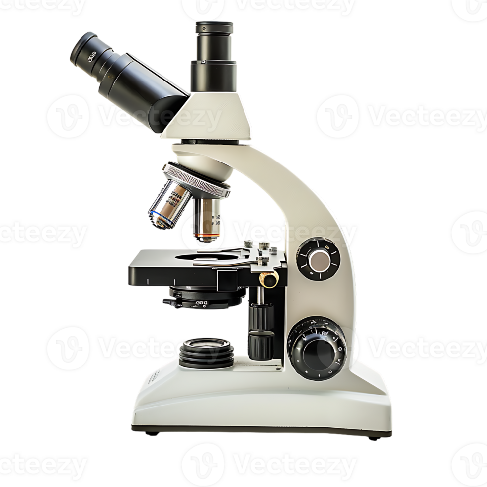 Microscope, isolated against a transparent background png