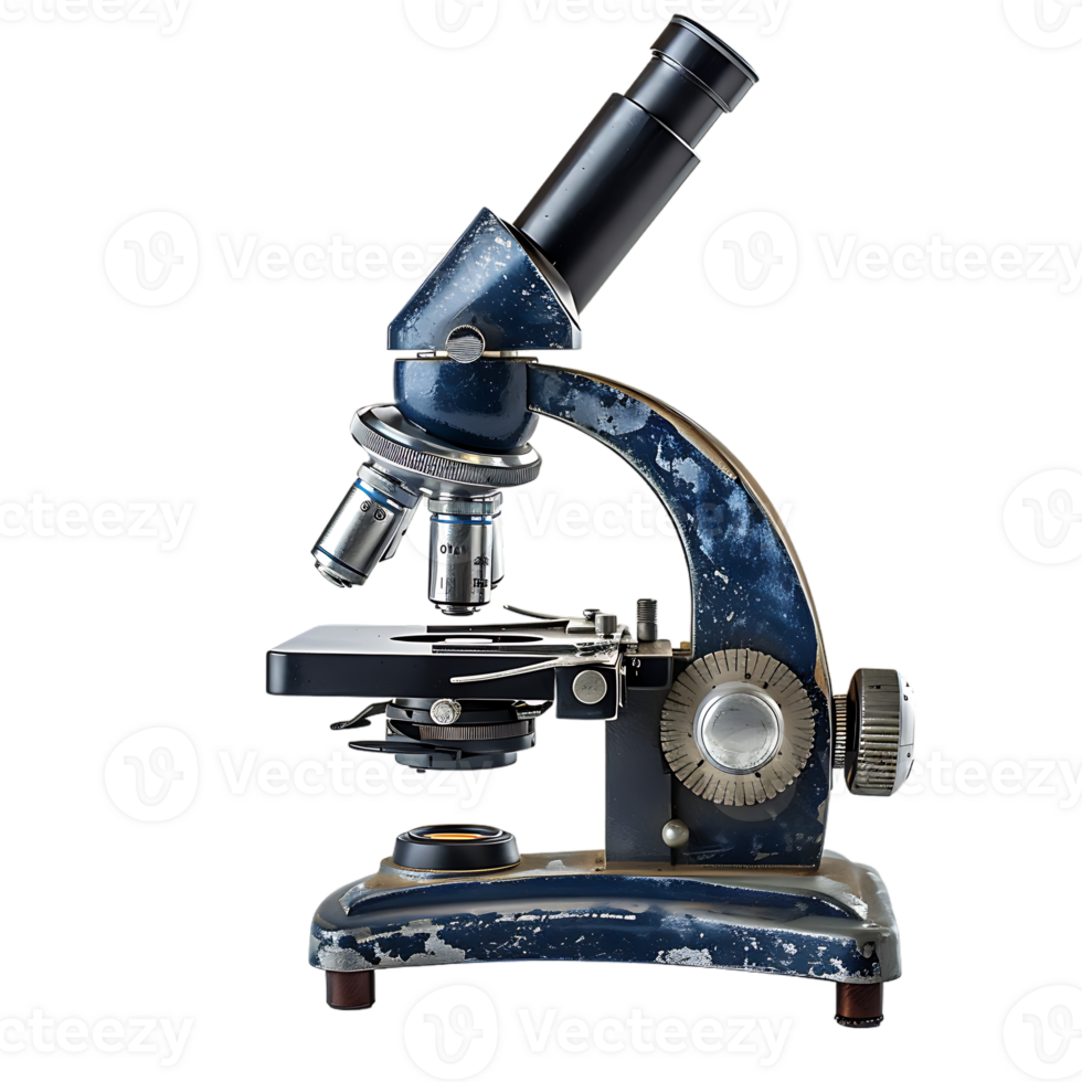 Microscope, isolated against a transparent background png