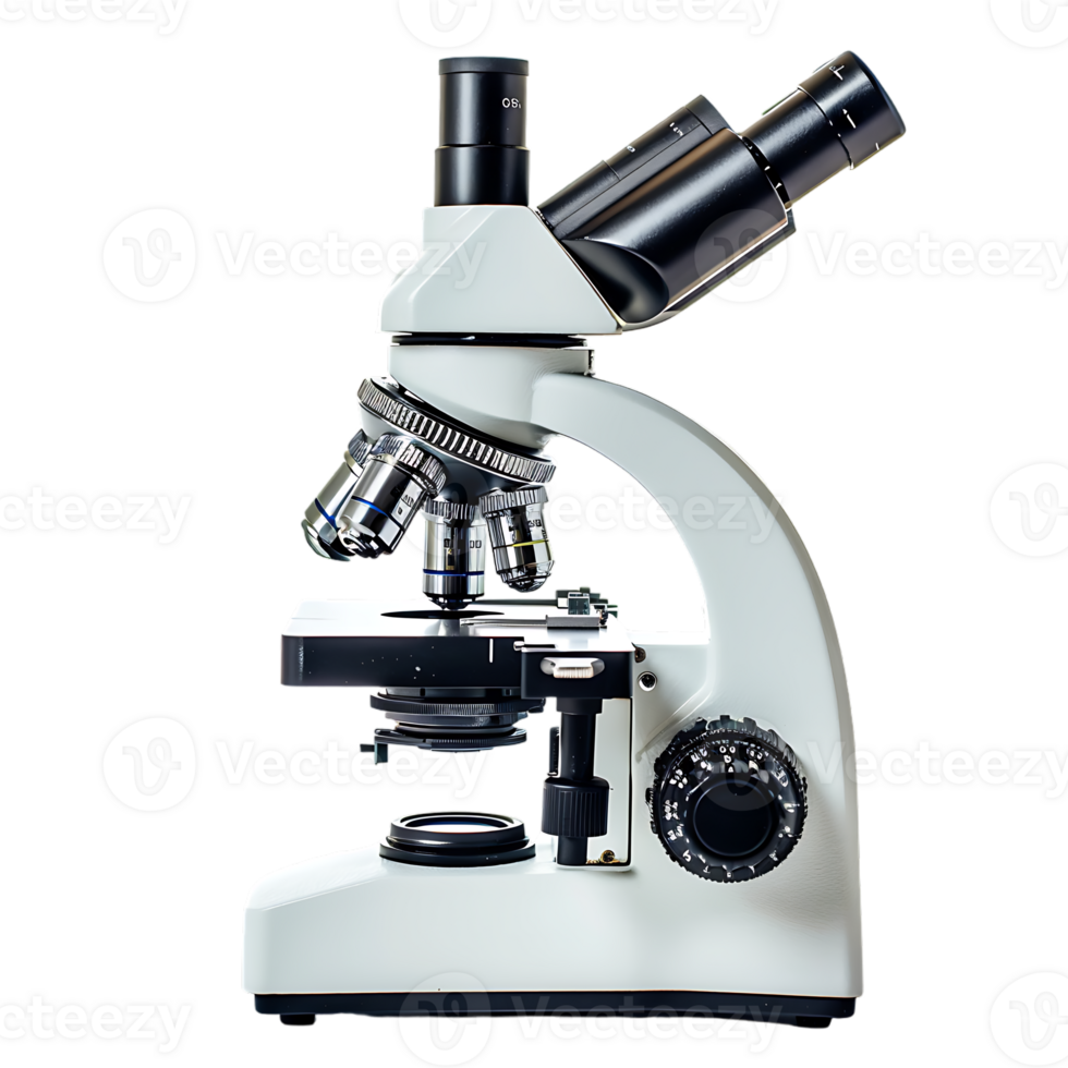 Microscope, isolated against a transparent background png