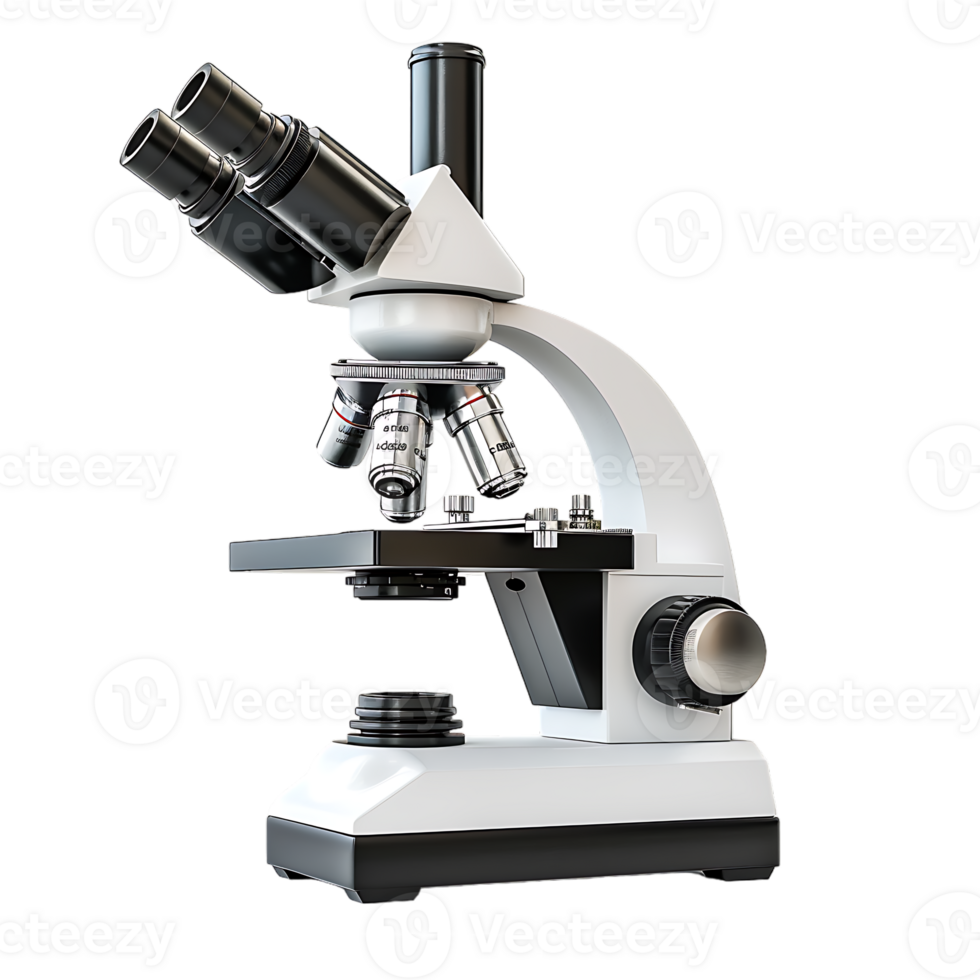 Microscope, isolated against a transparent background png
