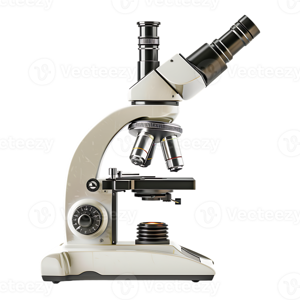 Microscope, isolated against a transparent background png