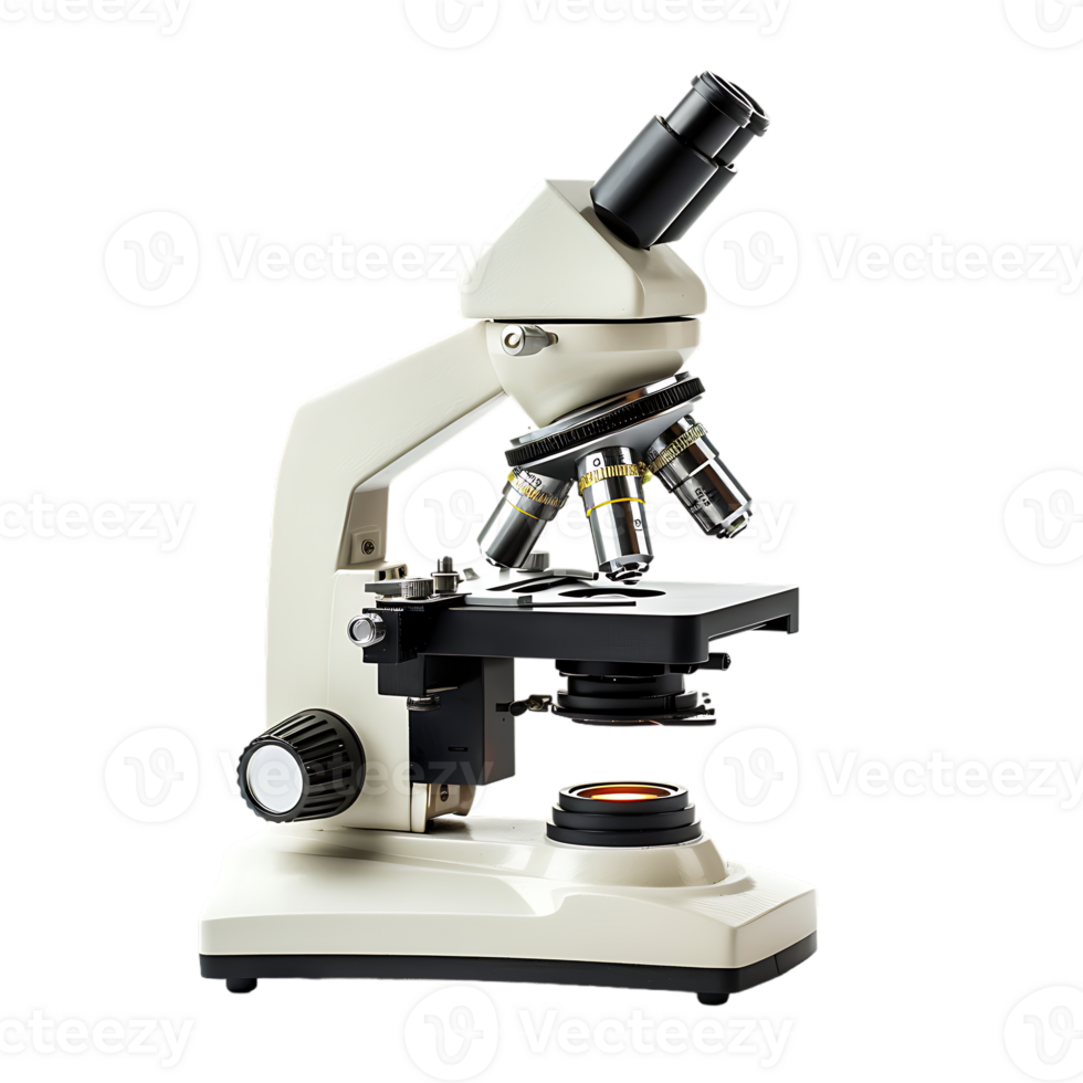 Microscope, isolated against a transparent background png