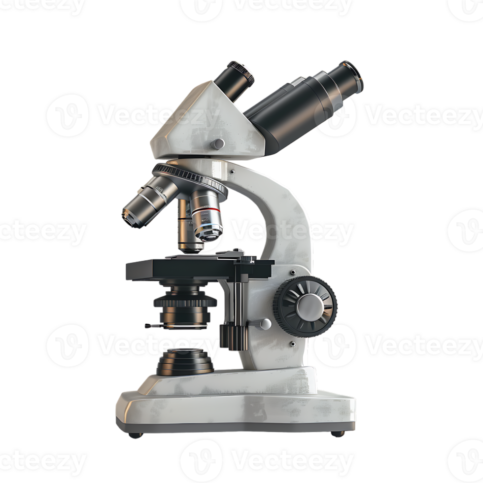 Microscope, isolated against a transparent background png