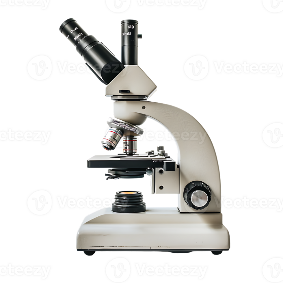 Microscope, isolated against a transparent background png
