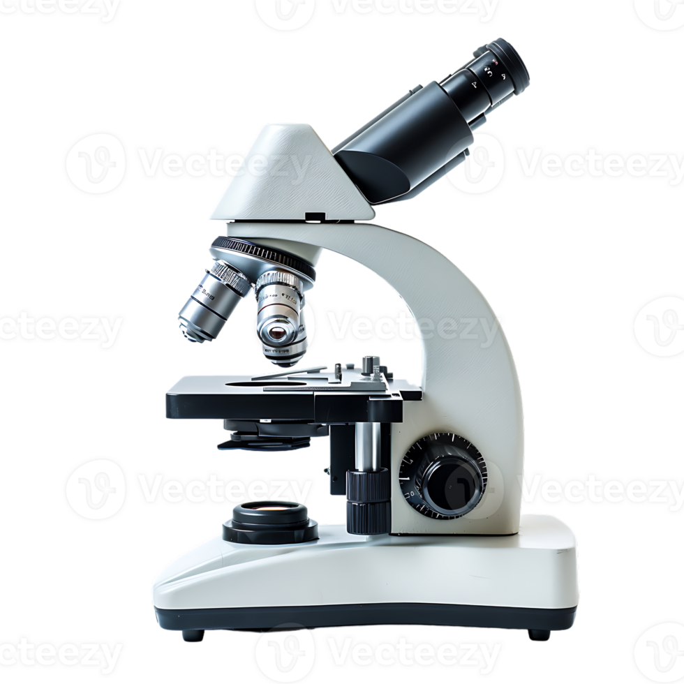 Microscope, isolated against a transparent background png