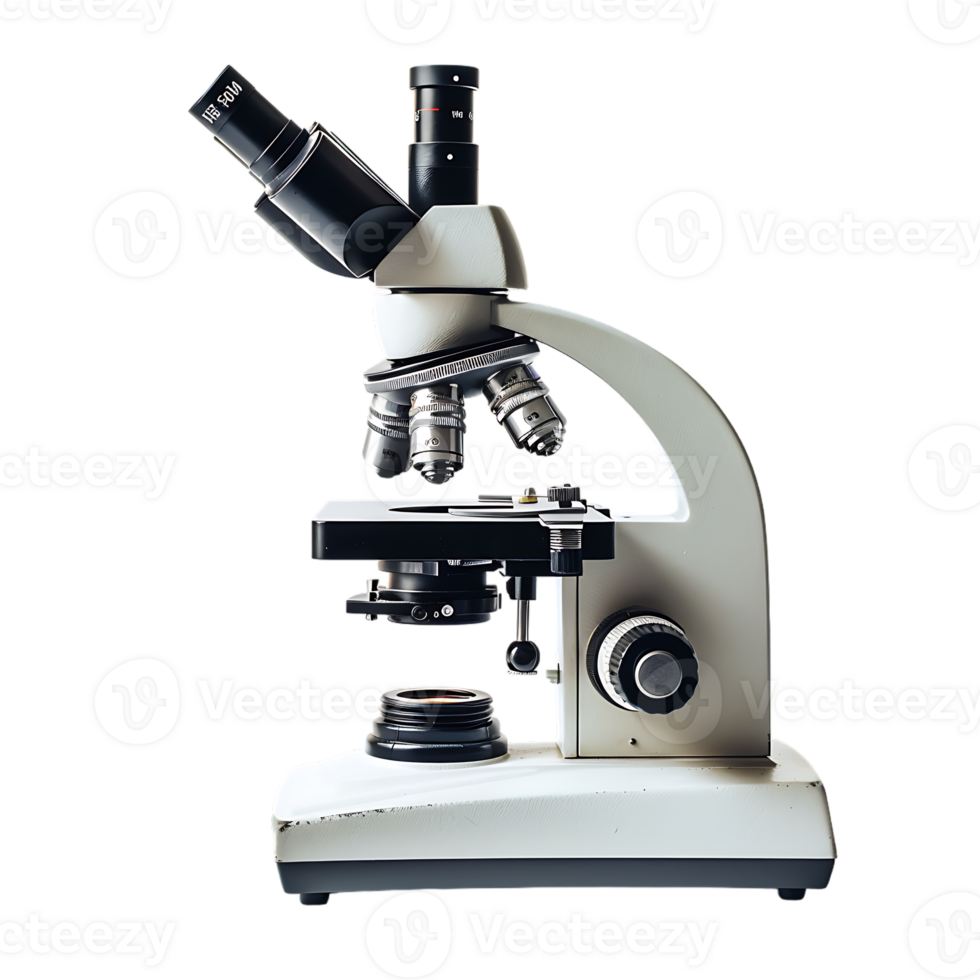 Microscope, isolated against a transparent background png