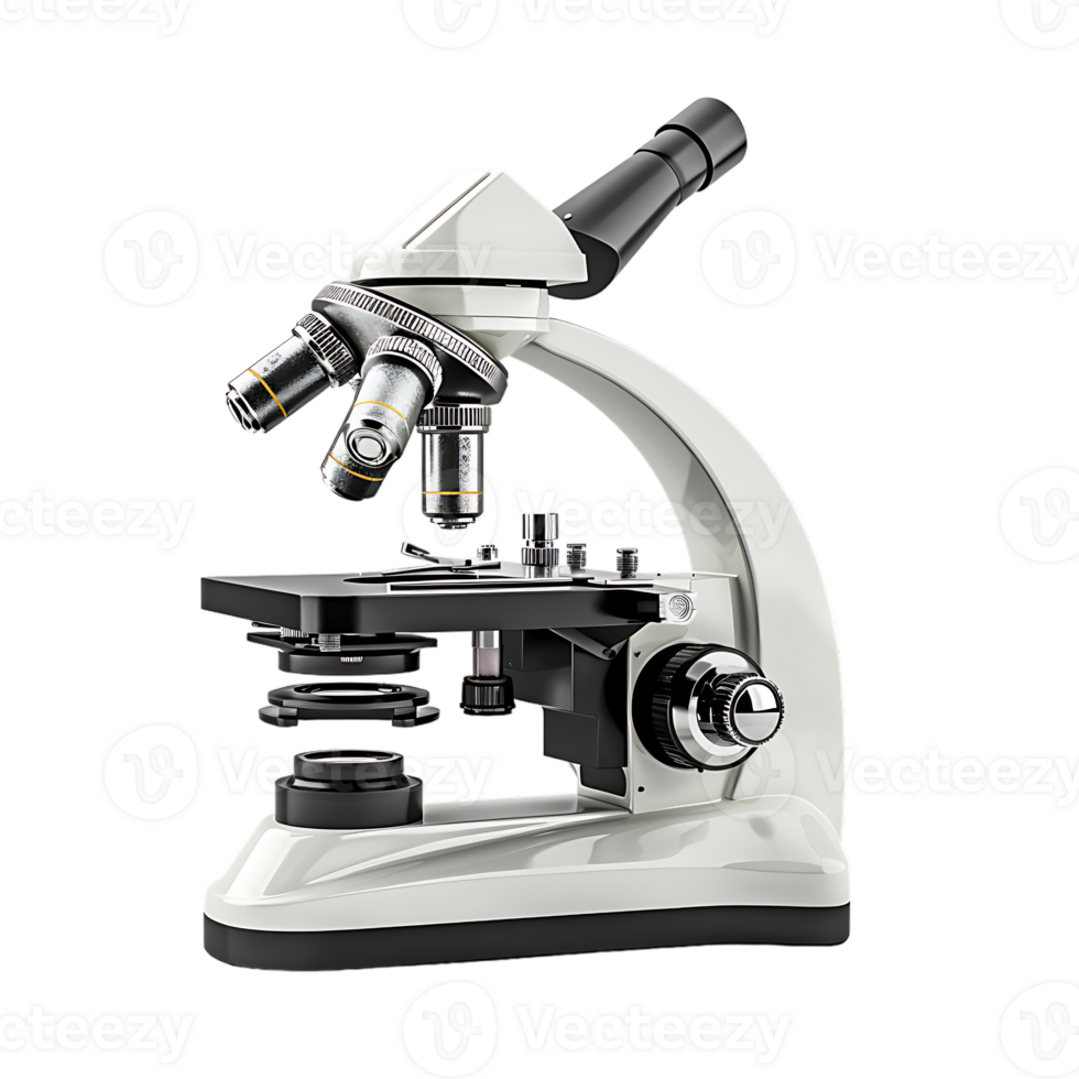 Microscope, isolated against a transparent background png