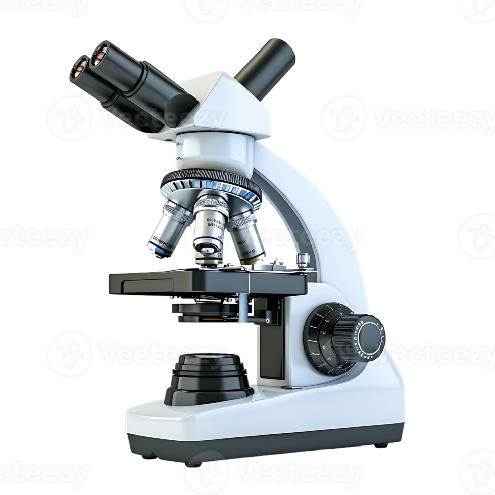Microscope, isolated against a transparent background png