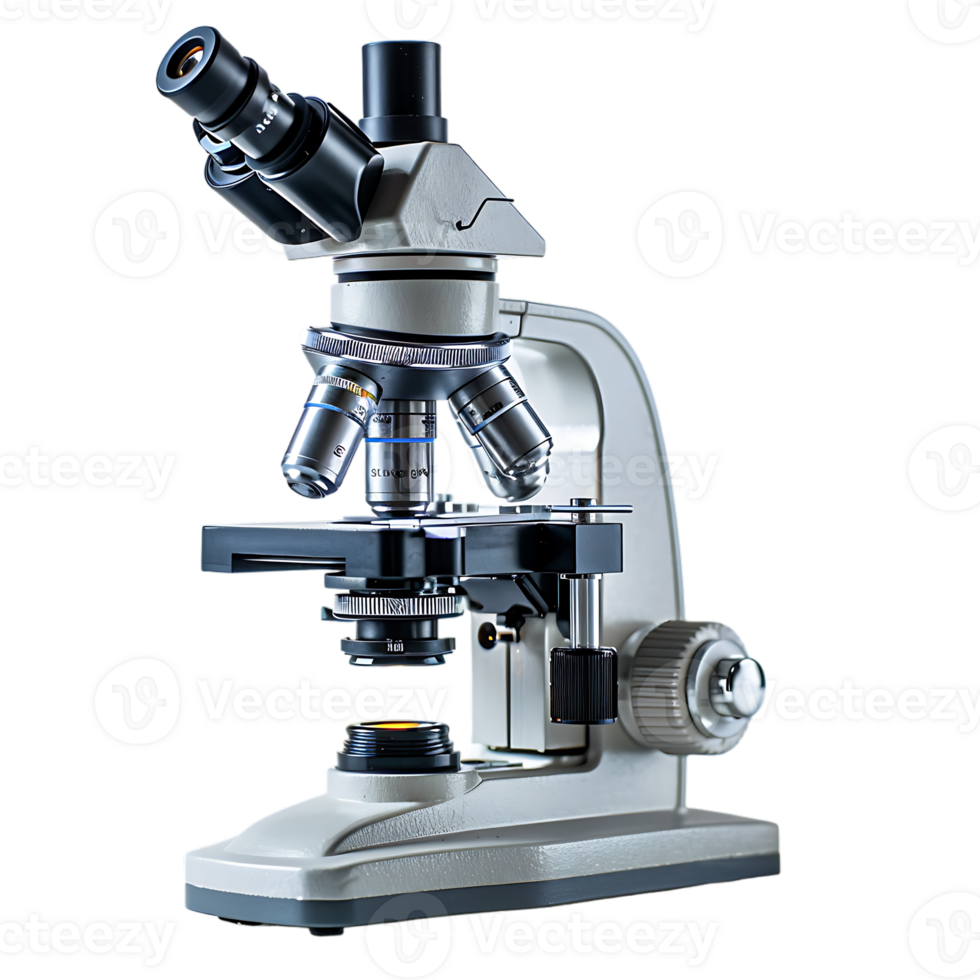 Microscope, isolated against a transparent background png