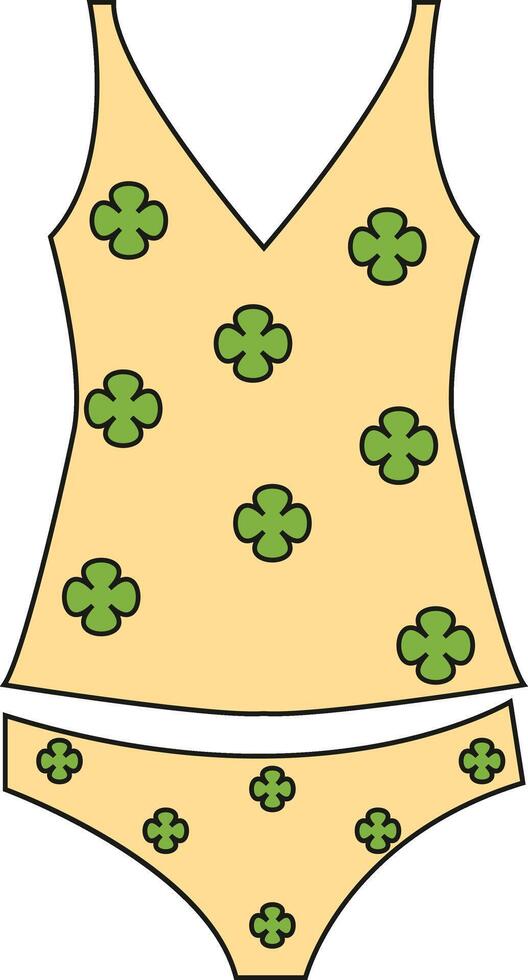 Summer Beach Stickers with Cartoon Design. vector