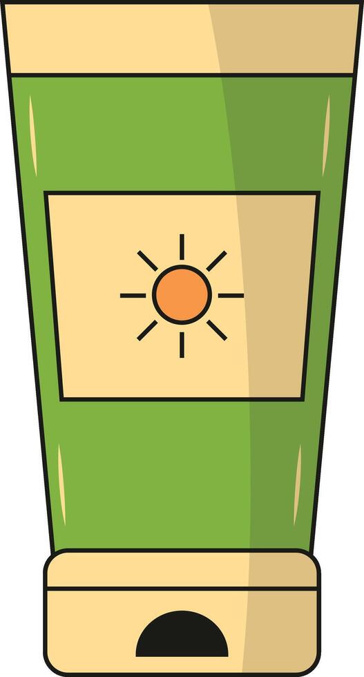 Summer Beach Stickers with Cartoon Design. vector