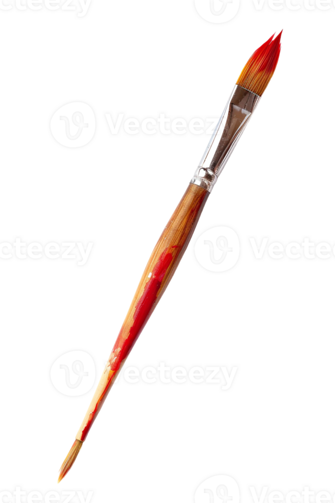 Paintbrush isolated against a transparent background png