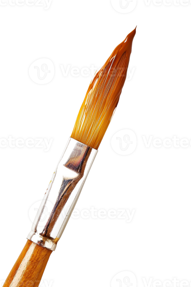 Paintbrush isolated against a transparent background png