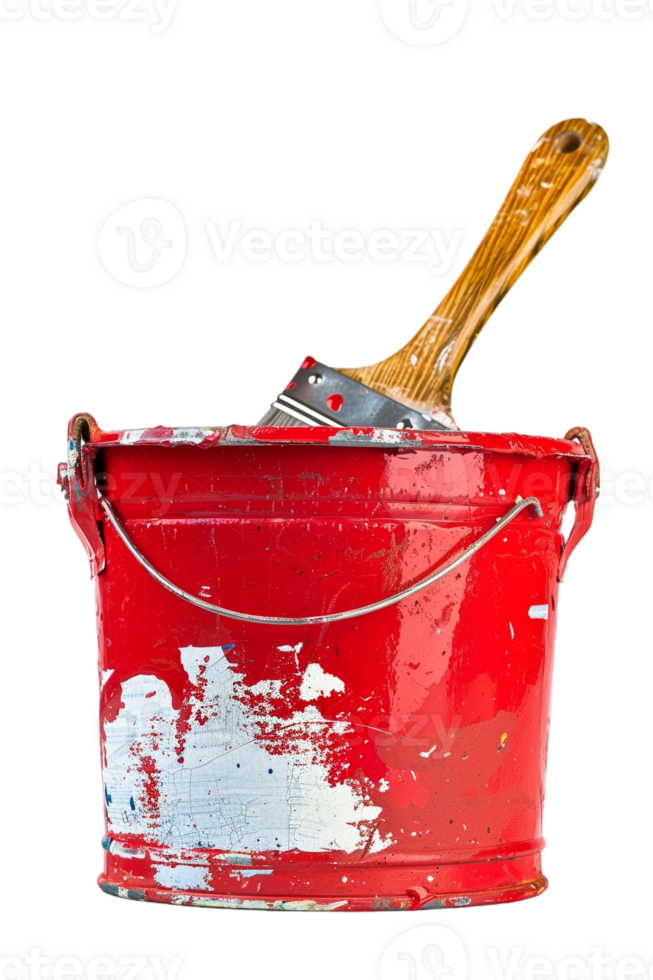 Paint bucket isolated against transparent background png
