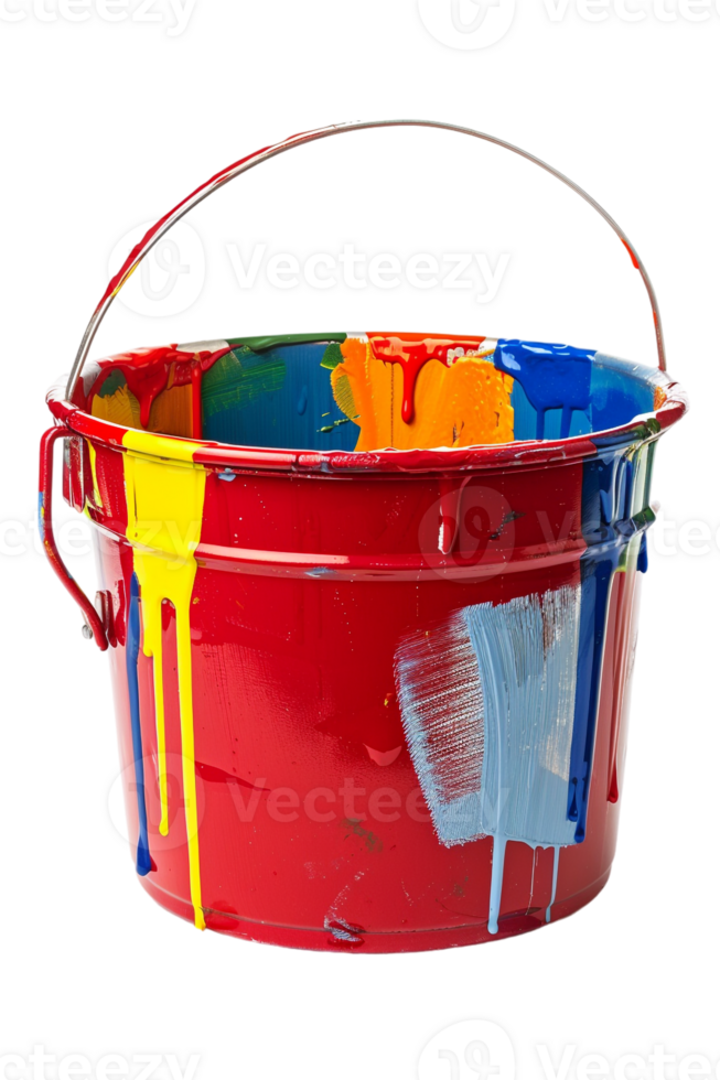Paint bucket isolated against transparent background png