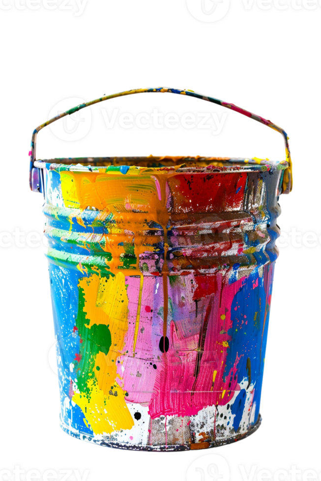 Paint bucket isolated against transparent background png
