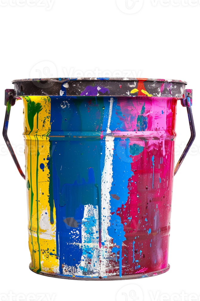 Paint bucket isolated against transparent background png