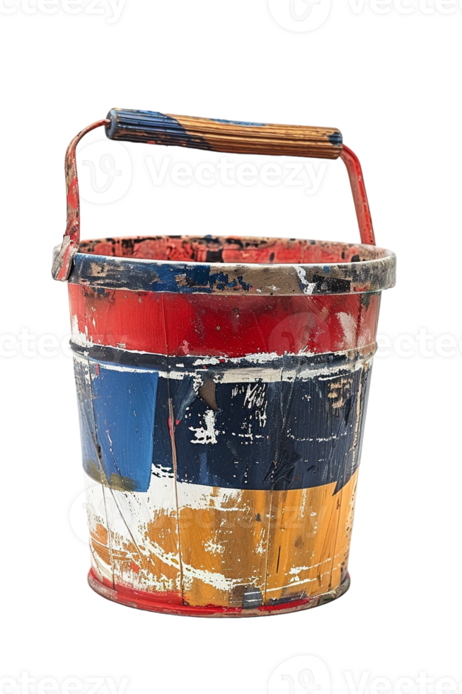 Paint bucket isolated against transparent background png