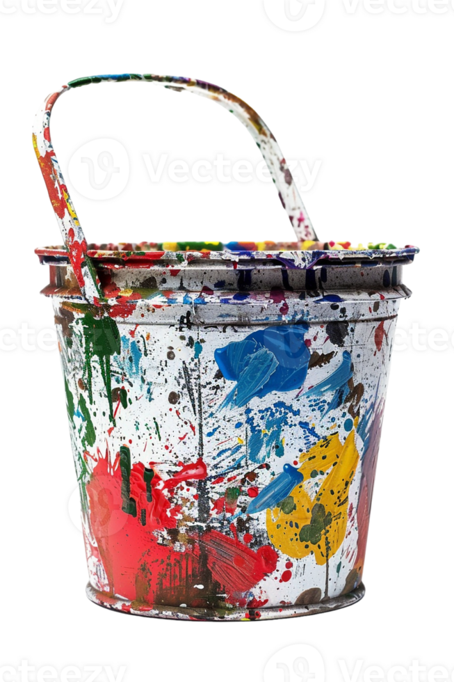 Paint bucket isolated against transparent background png