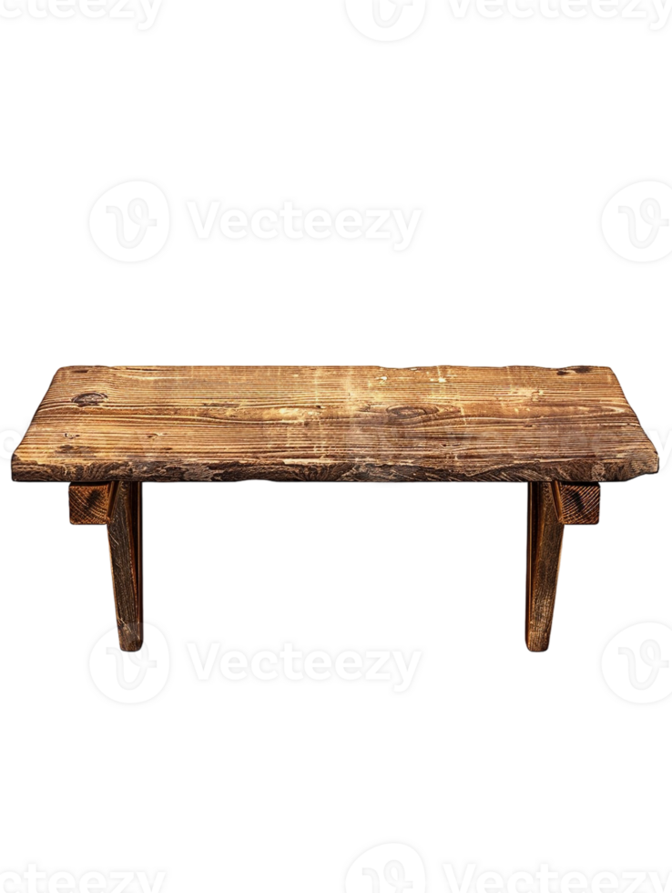 old-fashioned wooden shelf, set against a plain transparent background png