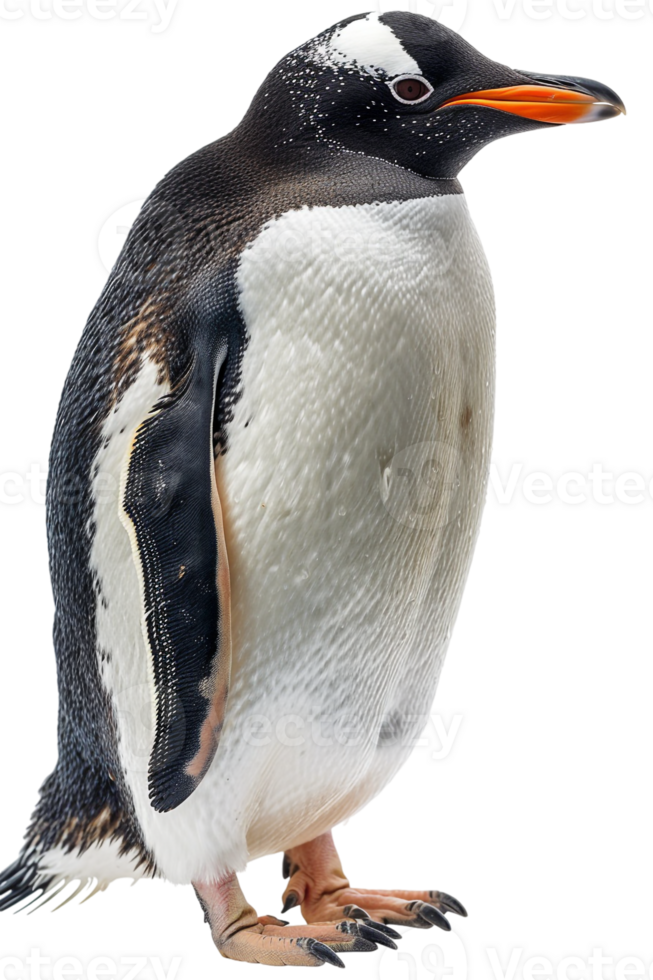 Penguin, isolated against a transparent background png