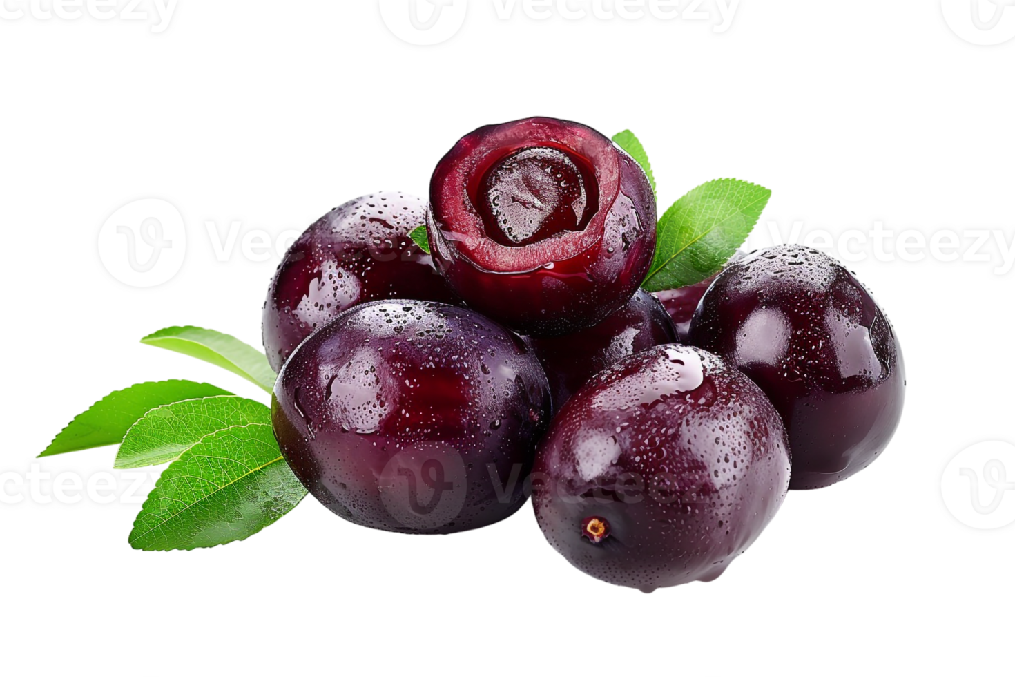 Pile of dates fruit, isolated against a transparent background png
