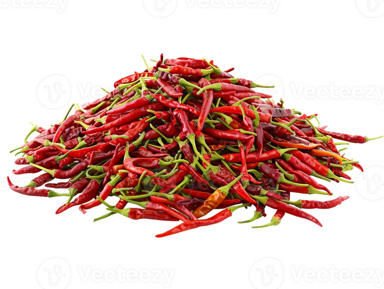 pile of chili peppers isolated against a transparent background png