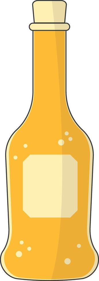 Beer Glass Illustration. Isolated on White Background. with Simple Design. vector