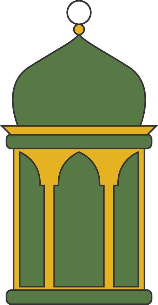 Ramadan Kareem Doodle Clipart. with Flat Design Style. Isolated on White Background. vector