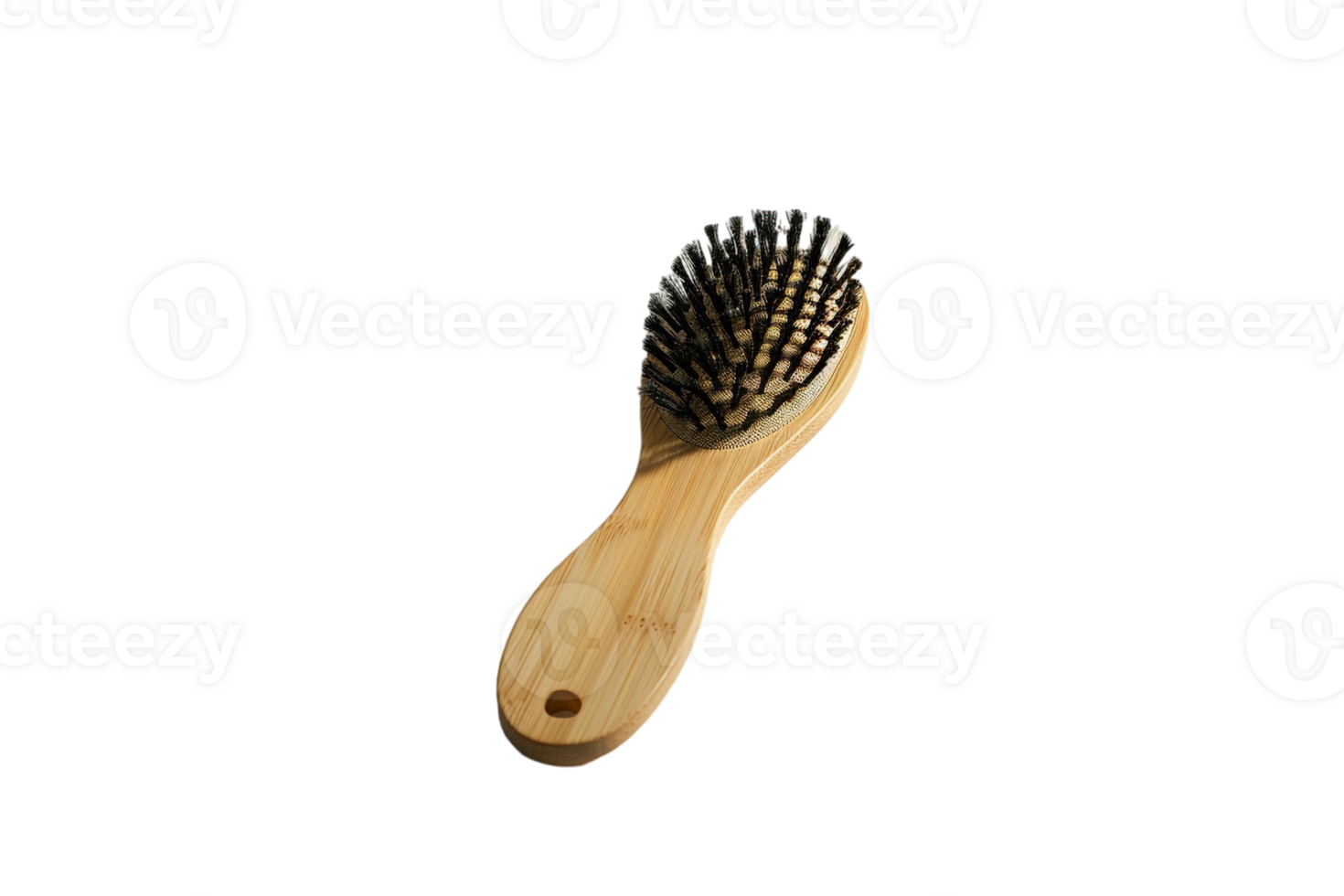 showing a hairbrush isolated against a transparent background png