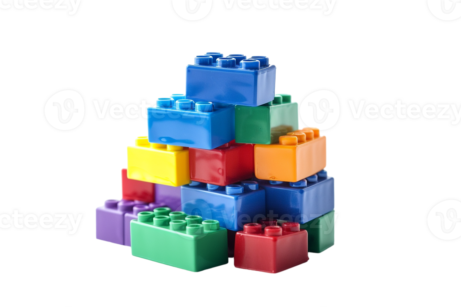 stack of colorful toy blocks, set against a transparent background png