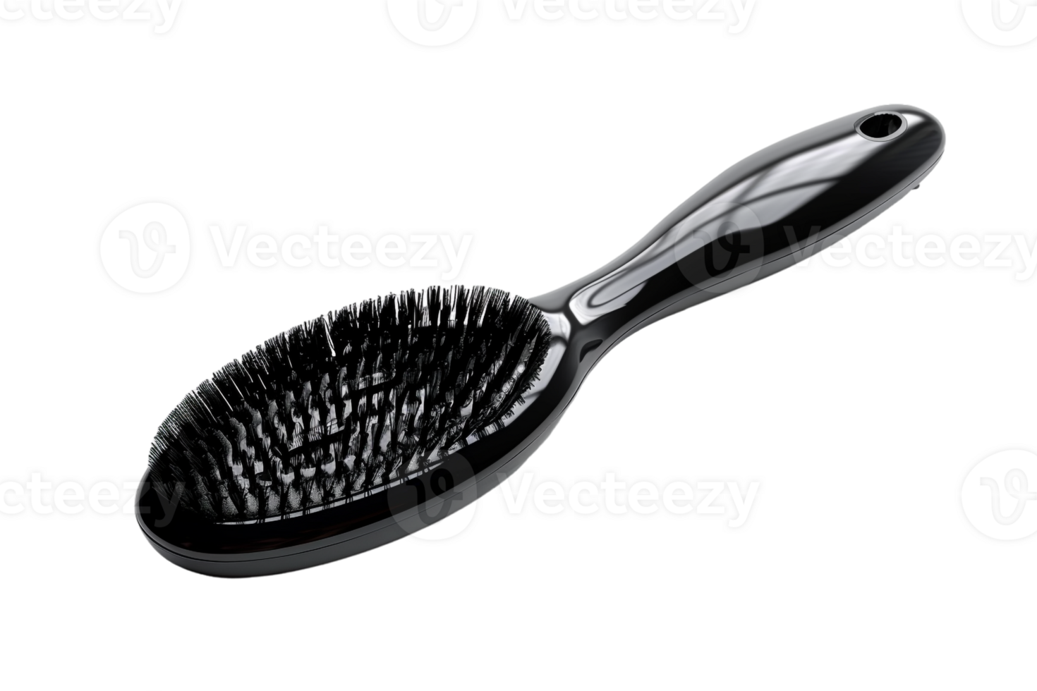 showing a hairbrush isolated against a transparent background png