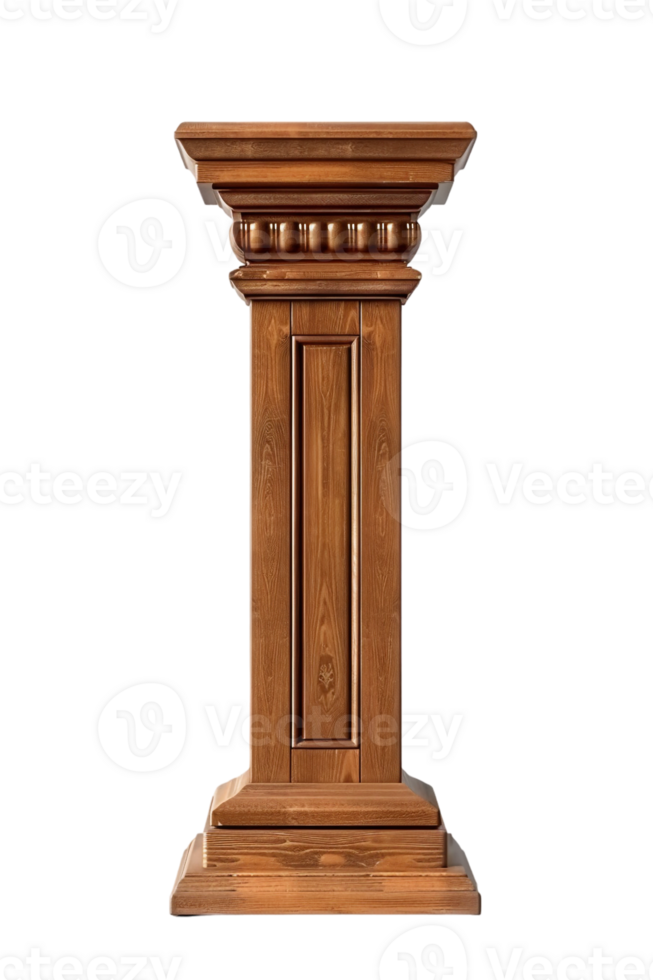 podium with a pulpit microphone isolated against a transparent background png