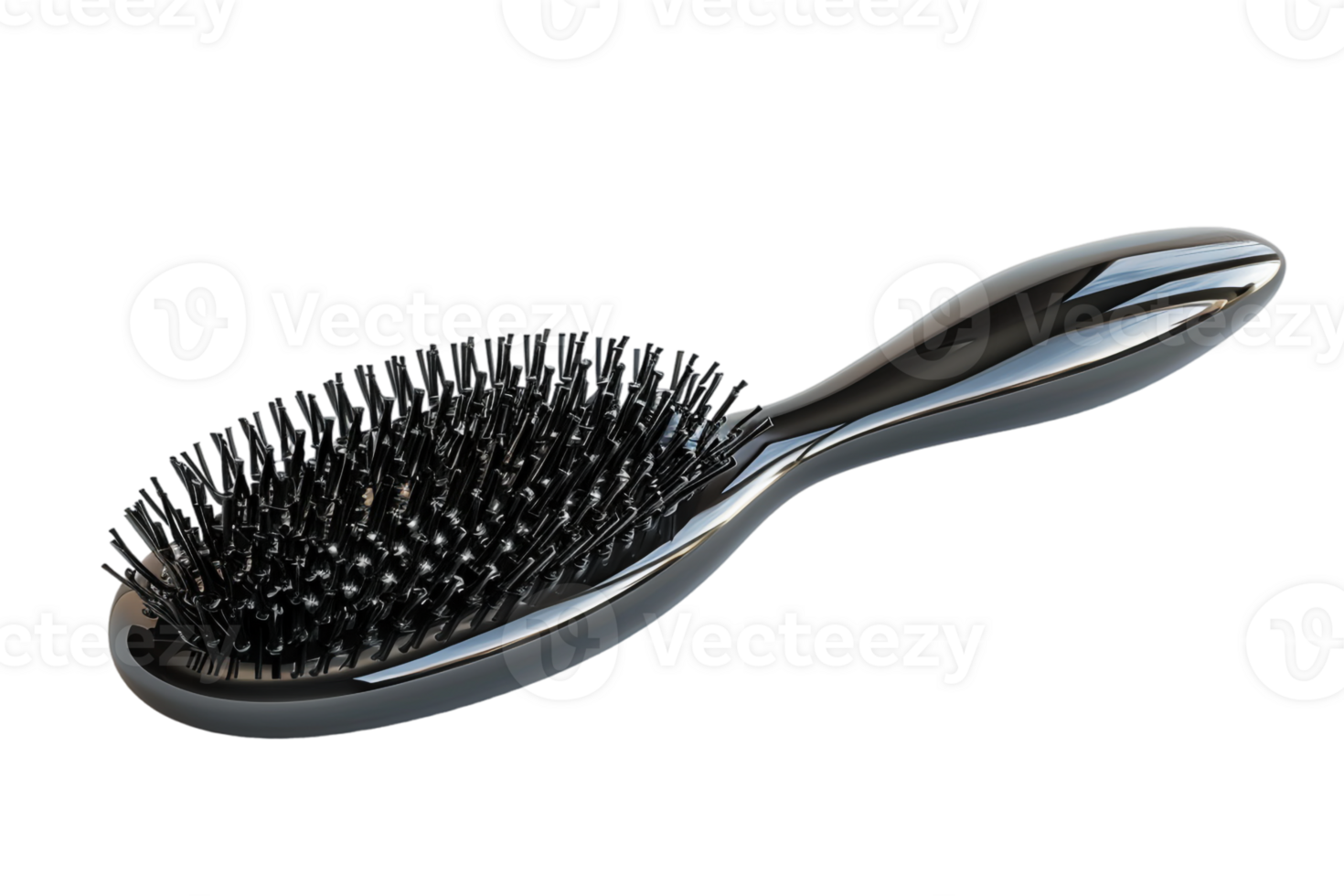 showing a hairbrush isolated against a transparent background png