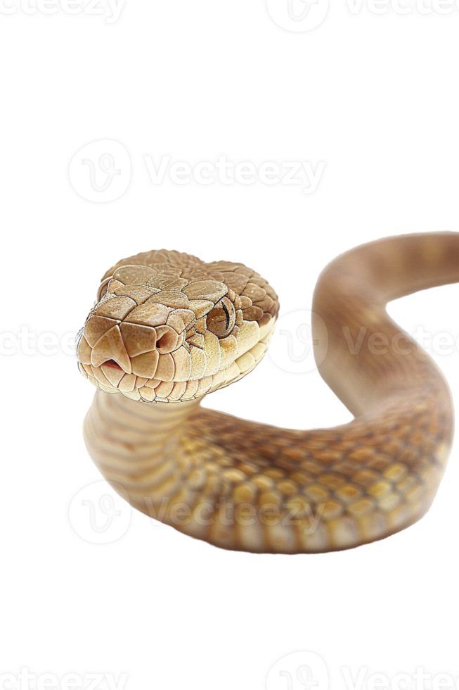 Snake alone against transparent backdrop png