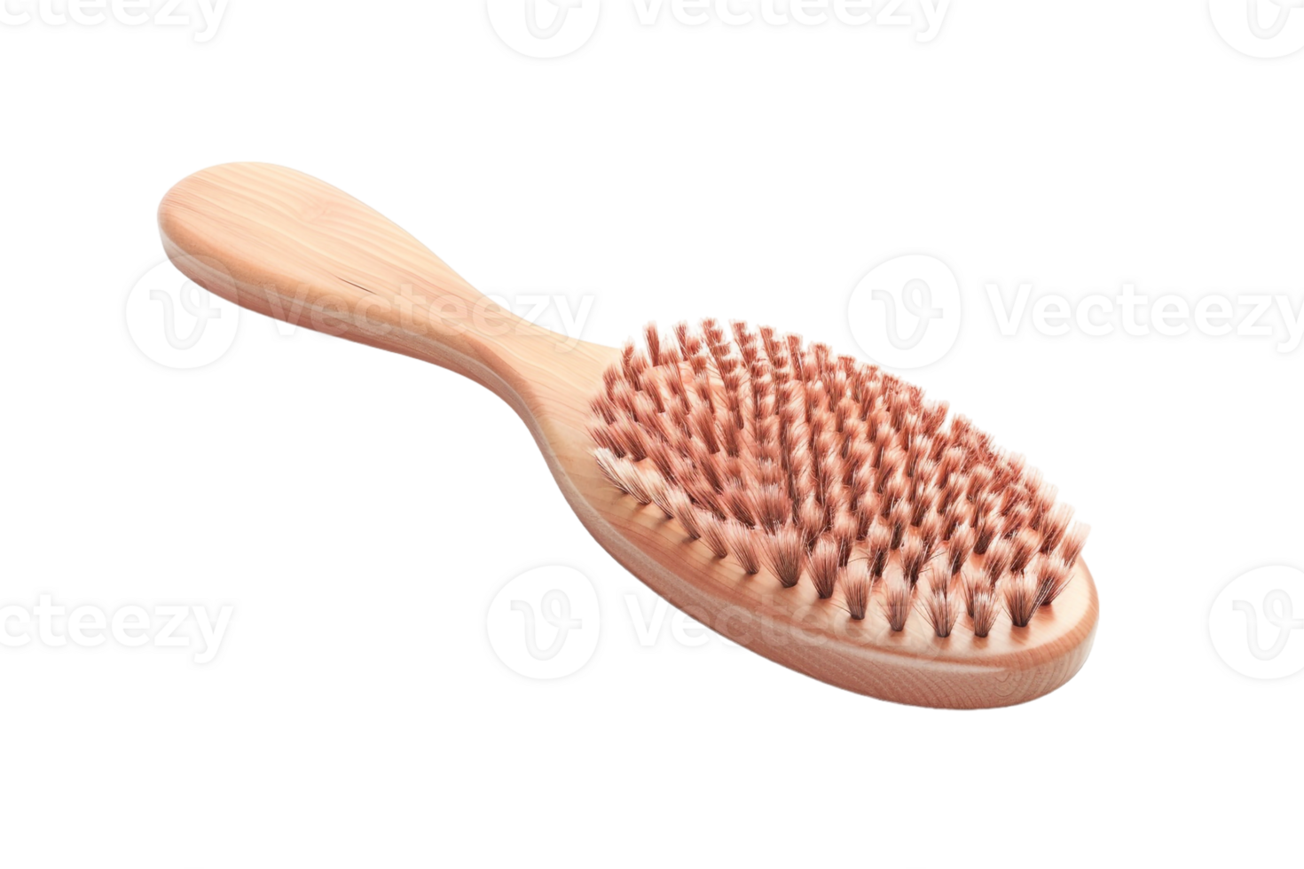 showing a hairbrush isolated against a transparent background png