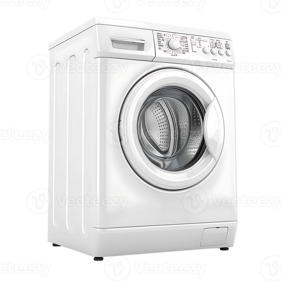 washing machine, presented alone against a transparent background png