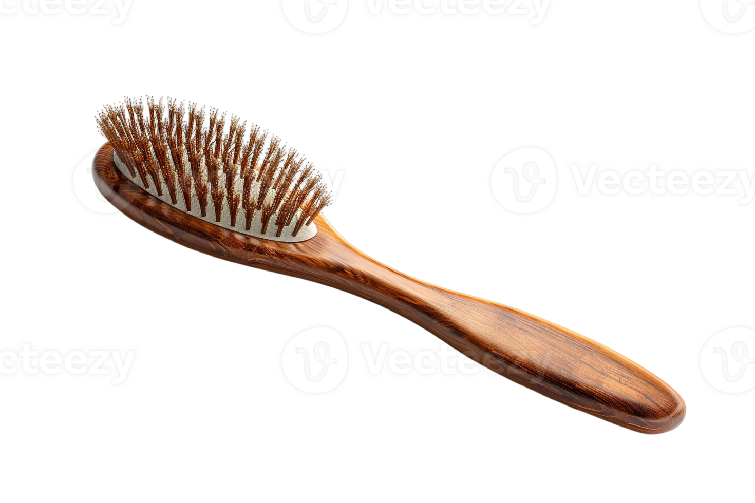 showing a hairbrush isolated against a transparent background png