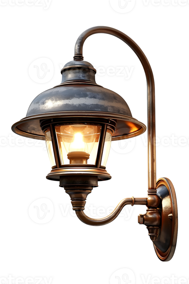 wall lamp, isolated on a transparent background png