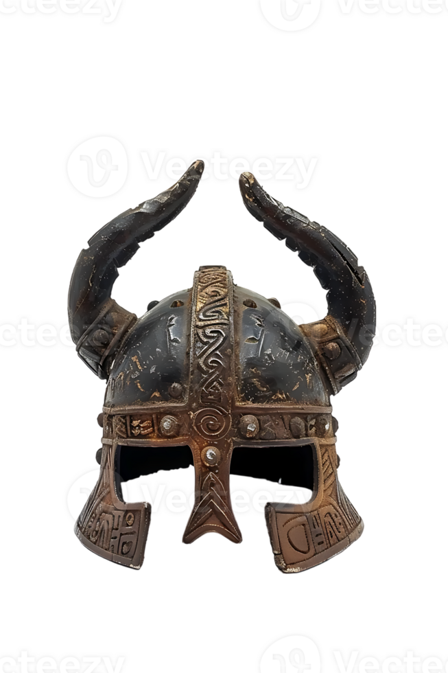 Viking helmet alone against transparent backdrop png