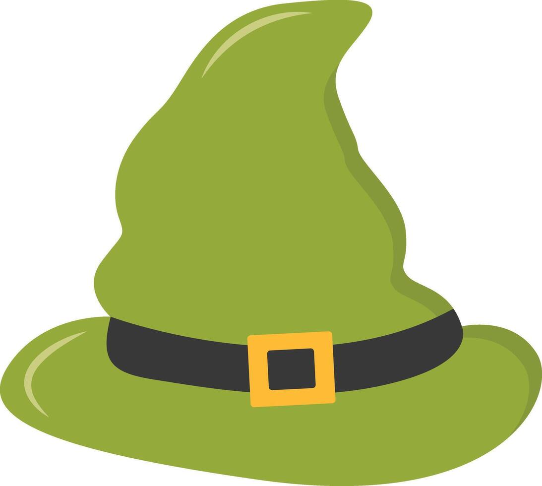 St. Patrick's Day Leprechaun Hat with Tree Leaves Clover Icon. Isolated on White Background vector