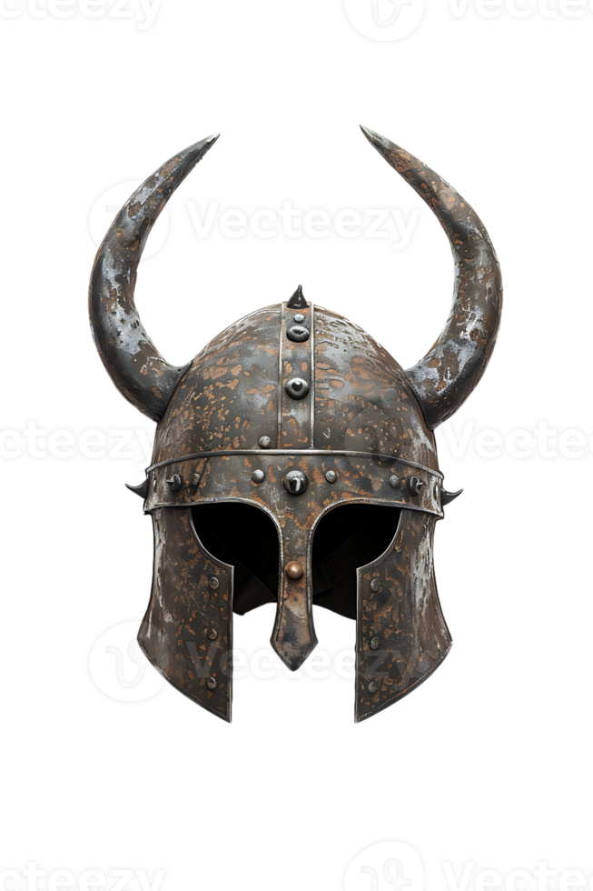 Viking helmet alone against transparent backdrop png