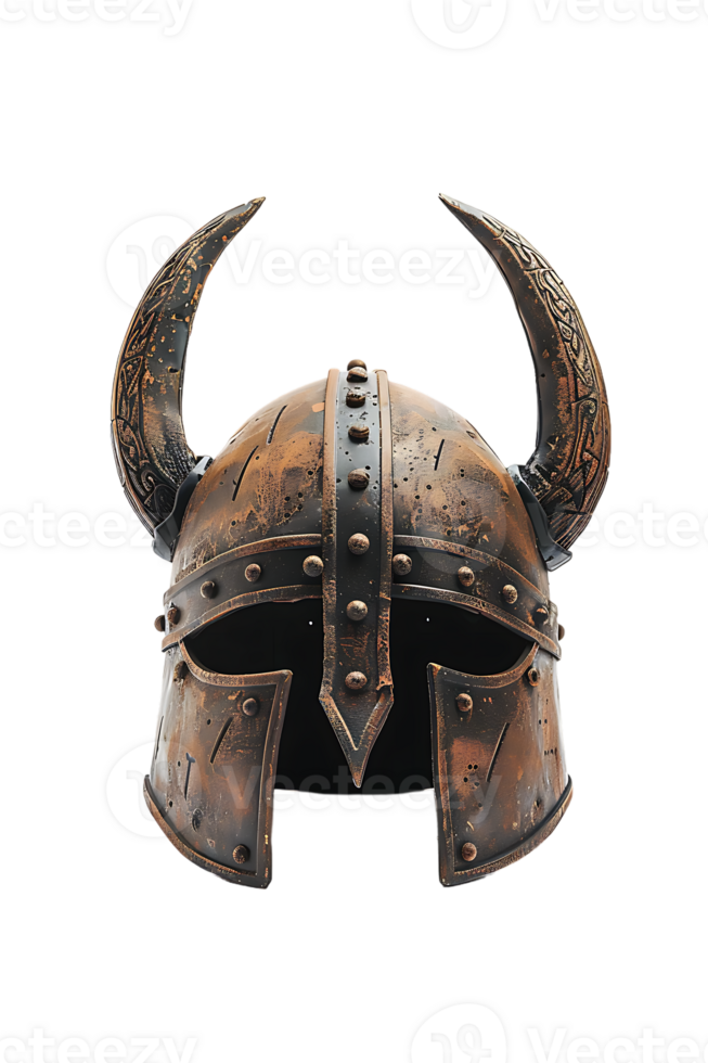 Viking helmet alone against transparent backdrop png