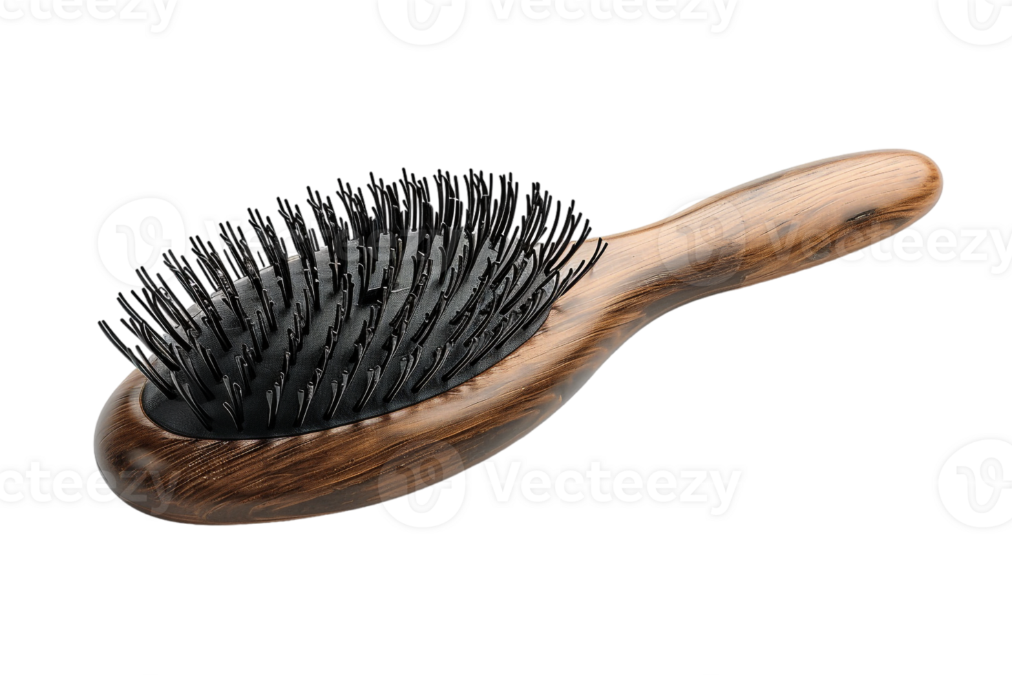 showing a hairbrush isolated against a transparent background png