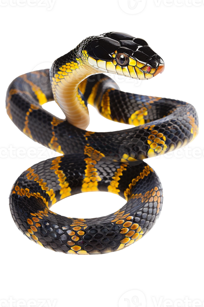 Snake alone against transparent backdrop png