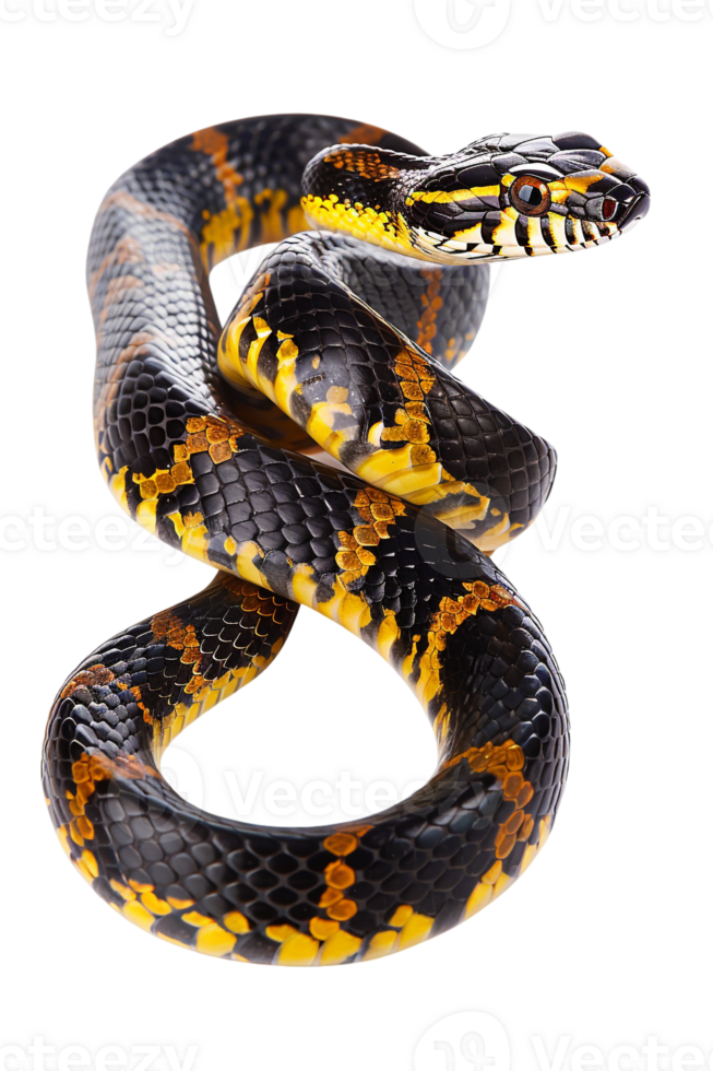 Snake alone against transparent backdrop png