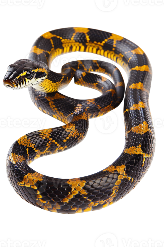 Snake alone against transparent backdrop png