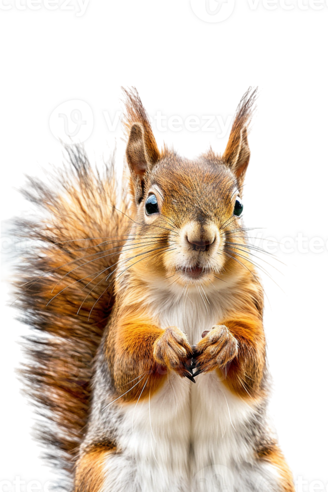 squirrel all alone on a transparent background png