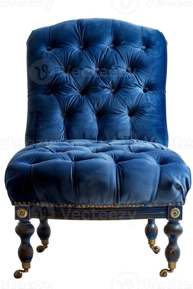 Slipper chair, isolated against a transparent background png
